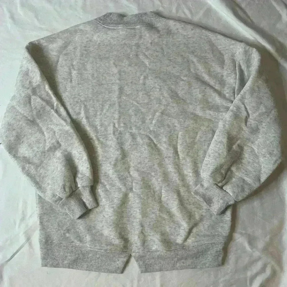 Old Navy Girls Cocoon Mockneck Graphic Sweatshirt Blue Heart Gray Size Medium 8 - Picture 4 of 5